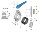 rubber sealing butterfly seat valve DU-80 (Fluoroelastomer SKF-32)